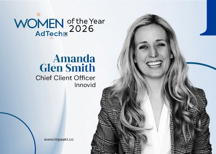 Amanda Glen Smith, Chief Client Officer at Innovid, featured on the cover of IMPAAKT Magazine Women of the Year 2026