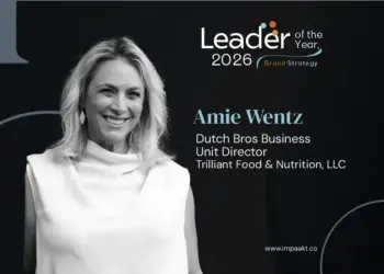 Amie Wentz, Dutch Bros Business Unit Director at Trilliant Food & Nutrition, LLC, discussing brand strategy and leadership