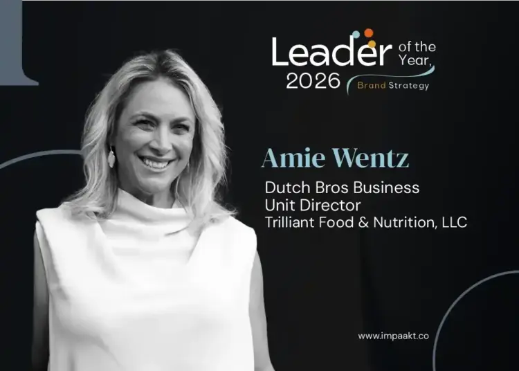 Amie Wentz, Dutch Bros Business Unit Director at Trilliant Food & Nutrition, LLC, discussing brand strategy and leadership