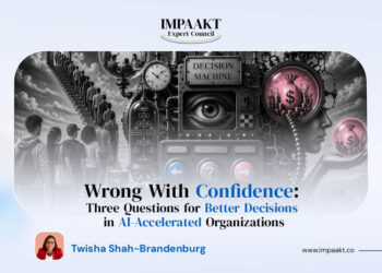 Wrong With Confidence: Three Questions for Better Decisions in AI-Accelerated Organizations